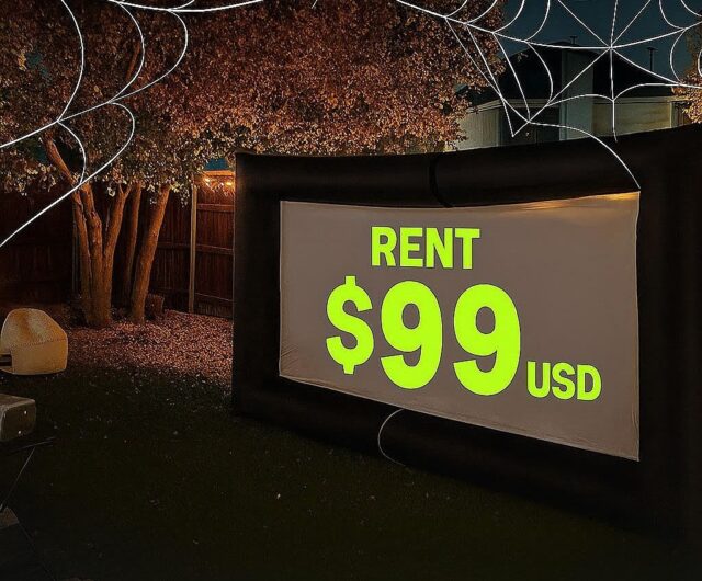 🎃Spooky Movie Nights Just Got Better!
🎬

Your Ultimate Halloween Home Theater
JUST $99 (tax included)!

Halloween is creeping closer…👻
Get ready for a frightfully fun weekend with a horror movie marathon or a spooky sleepover with friends!

- 📽️ Projector
- 🪑 Projector Table
- 🖥️ 16ft Projector Screen
- 🛋️ 4 Comfy Bean Bag
No delivery needed — just grab and go!

Pick-up on Friday. Return Sunday

Make this October unforgettable!🦇

Call us for more details! (972) 793-8515