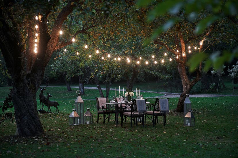 Image of DIY Pinterest trends for backyard parties Lighting