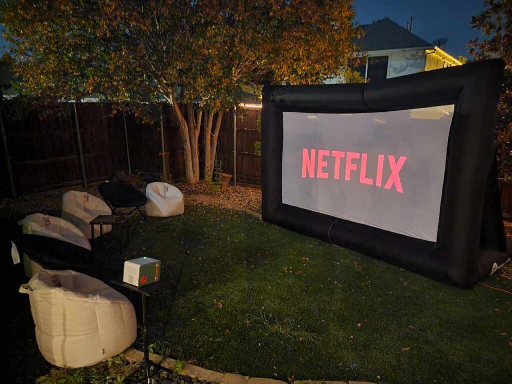 Image of Netflix and Chill Make it unforgettable with an Outdoor movie experience