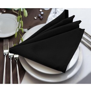 Black Polyester Napkins